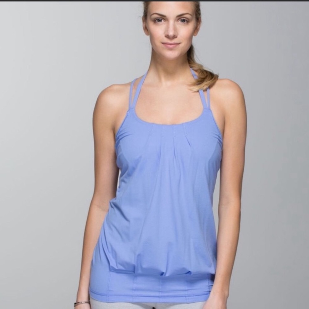 Lululemon Flow and Go size 4 lavender yoga top